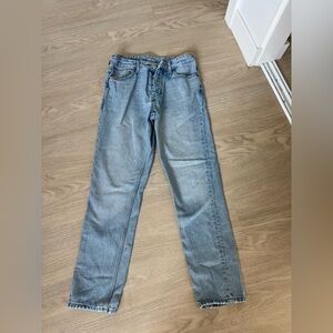 ZARA Men’s Light Wash Denim Jeans Size 30 Button Fly Straight Leg EUR 38